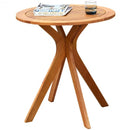 27" Outdoor Round Solid Wood Coffee Side Bistro Table