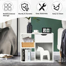 3-tier Side Table with Storage Shelf & Drawer Space