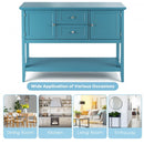 Wooden Sideboard Buffet Console Table-Blue