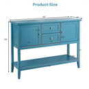 Wooden Sideboard Buffet Console Table-Blue