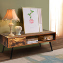 Mid Century Modern Living Room Retro Coffee Table-Brown