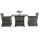 3PCS Outdoor Patio Rattan Wicker Furniture Set