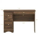 Vintage Study Home Office Computer Desk with 3 Drawers