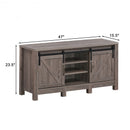 55 Inch TV Sliding Barn Door Entertainment Center