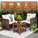 3PCS Patio Wicker Furniture Set