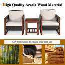 3PCS Patio Wicker Furniture Set