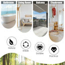 4 Panels Folding Wooden Room Divider-White