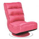 5-Position Folding Floor Gaming Chair-Pink