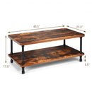 Industrial Rustic Accent Coffee Table