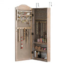 Cabinet Wall-Door Mounted with Mirror Jewelry Armoire