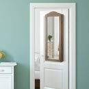 Cabinet Wall-Door Mounted with Mirror Jewelry Armoire
