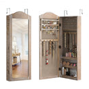 Cabinet Wall-Door Mounted with Mirror Jewelry Armoire