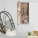 Cabinet Wall-Door Mounted with Mirror Jewelry Armoire