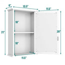 Bathroom Wall Cabinet with Single Mirror Door