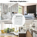 Wood Freestanding Bathroom Storage Cabinet with Double Shutter Door-White