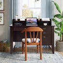 Computer Desk PC Laptop Writing Table Workstation -Brown