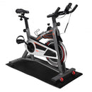 47" x 24" Exercise Equipment PVC Mat Gym Bike Floor Protector