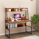 47" Computer Desk Writing Study Table Workstation-Coffee