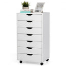 7-Drawer Chest Storage Dresser Floor Cabinet Organizer with Wheels