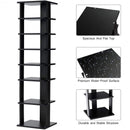 7-Tier Shoe Rack Practical Free Standing Shelves Storage Shelves -Black
