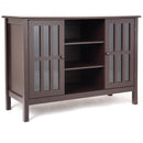 Wood TV Stand Console Cabinet for 50" TV-Brown