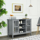Wooden TV Stand Console Cabinet for 50" TV-Gray