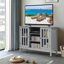 Wooden TV Stand Console Cabinet for 50" TV-Gray