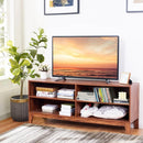 58" Modern Entertainment Media Center Wood TV Stand-Wood