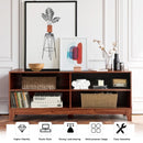 58" Modern Entertainment Media Center Wood TV Stand-Wood