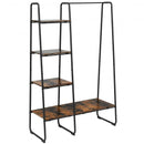 Clothes Rack Free Standing Storage Tower with Metal Frame