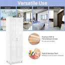 2-Door Kitchen Pantry Cupboard Tall Storage Cabinet