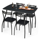 5 Pcs Dining Table Set with 4 Chairs