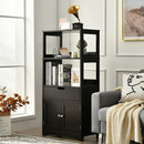 Bathroom Storage Cabinet with Drawer and Shelf Floor Cabinet-Espresso