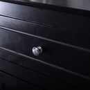 2-Tier Accent Table with Spacious Tabletop-Espresso