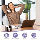 1Pc Adjustable Modern Swivel Round Tufted-White