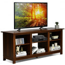 2-Tier 58" TV Stand Entertainment Media Console Center-Walnut