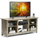 2-Tier 58" TV Stand Entertainment Media Console Center-Gray