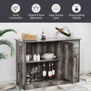 Buffet Storage Cabinet  Kitchen Sideboard with 2 Drawers-Gray