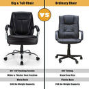 500 Pounds High Back Adjustable Leather Office Chair