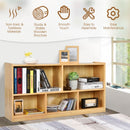 Kids 5-Cube Storage Cabinet 2-Shelf Wood Bookcase Organizer