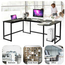 79" U-Shaped Computer Desk with CPU Stand for Home Office -Black