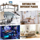 79" U-Shaped Computer Desk with CPU Stand for Home Office -Brown