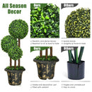 36'' Artificial Topiary Triple Ball Tree for Indoor and Outdoor