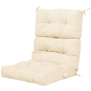 22" x 44" Tufted Outdoor Patio Chair Seating Pad-Beige