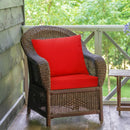 Deep Seat Chair Cushion Pads Set with Rope Belts for Indoor and Outdoor-Red