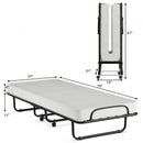 Folding Metal Bed Memory Foam Mattress