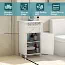 Bathroom Floor Storage Cabinet Organizer with Drawer