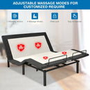 Twin XL Size Adjustable Bed Base Electric Bed Frame with Massage Modes