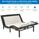 Twin XL Size Adjustable Bed Base Electric Bed Frame with Massage Modes