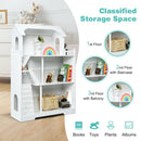 3-Tier Wooden Dollhouse Bookcase Children's Bookshelf in Kid's Room Gift for 3+